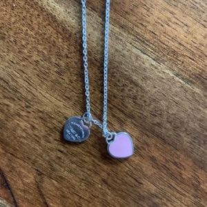 Tiffany & Co. Mini Double Heart Necklace